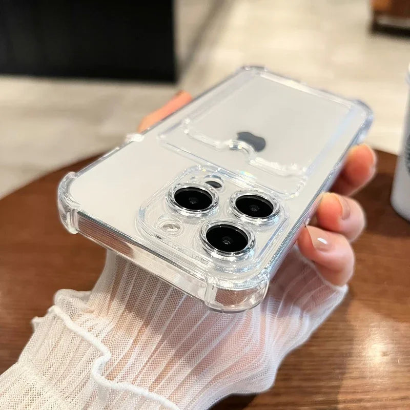 Clear Card Slot IPhone Case