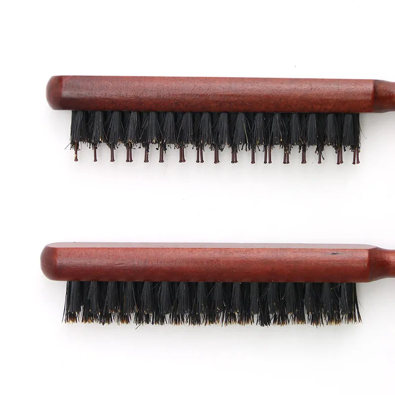 Professional Salon Boar Bristle Wood Hairbrush - LUX MANE HAIR by Mese