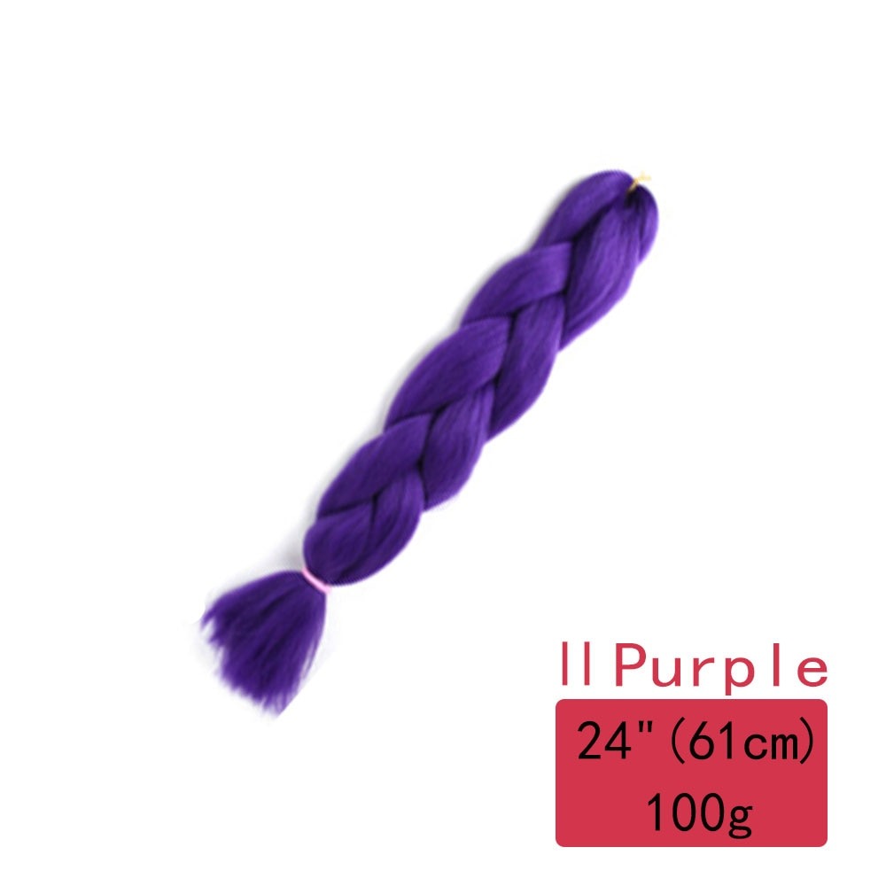 Colorful Ombre Synthetic Braiding Hair Extensions