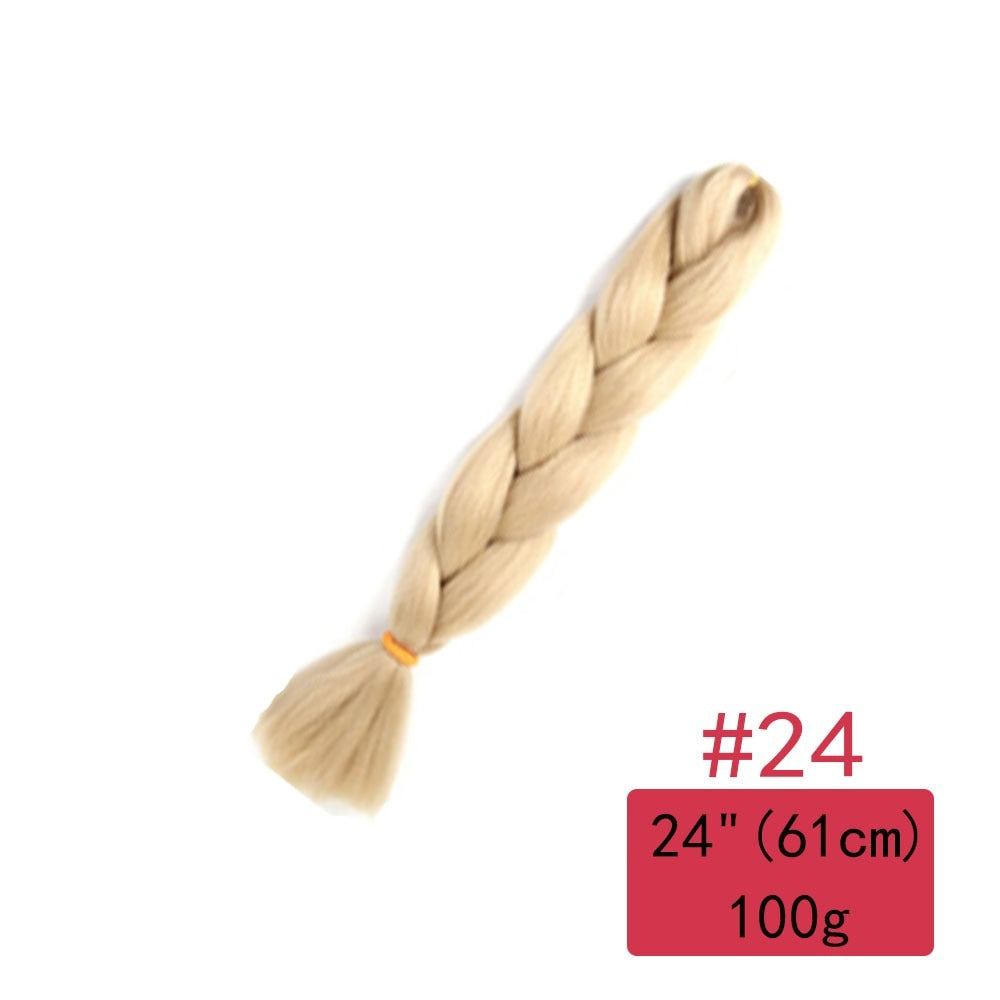 Colorful Ombre Synthetic Braiding Hair Extensions