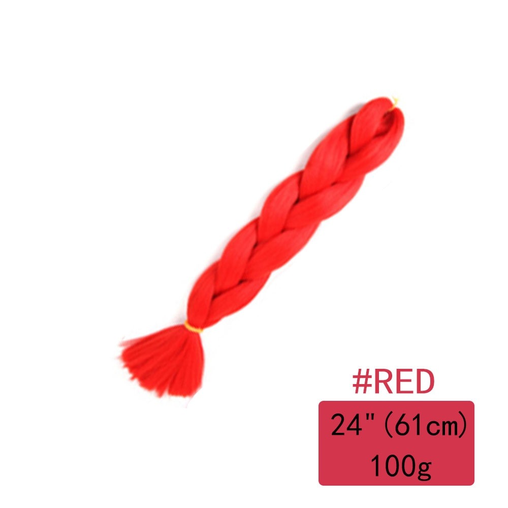 Colorful Ombre Synthetic Braiding Hair Extensions