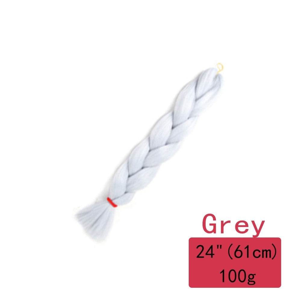 Colorful Ombre Synthetic Braiding Hair Extensions
