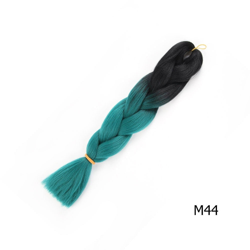 Colorful Ombre Synthetic Braiding Hair Extensions