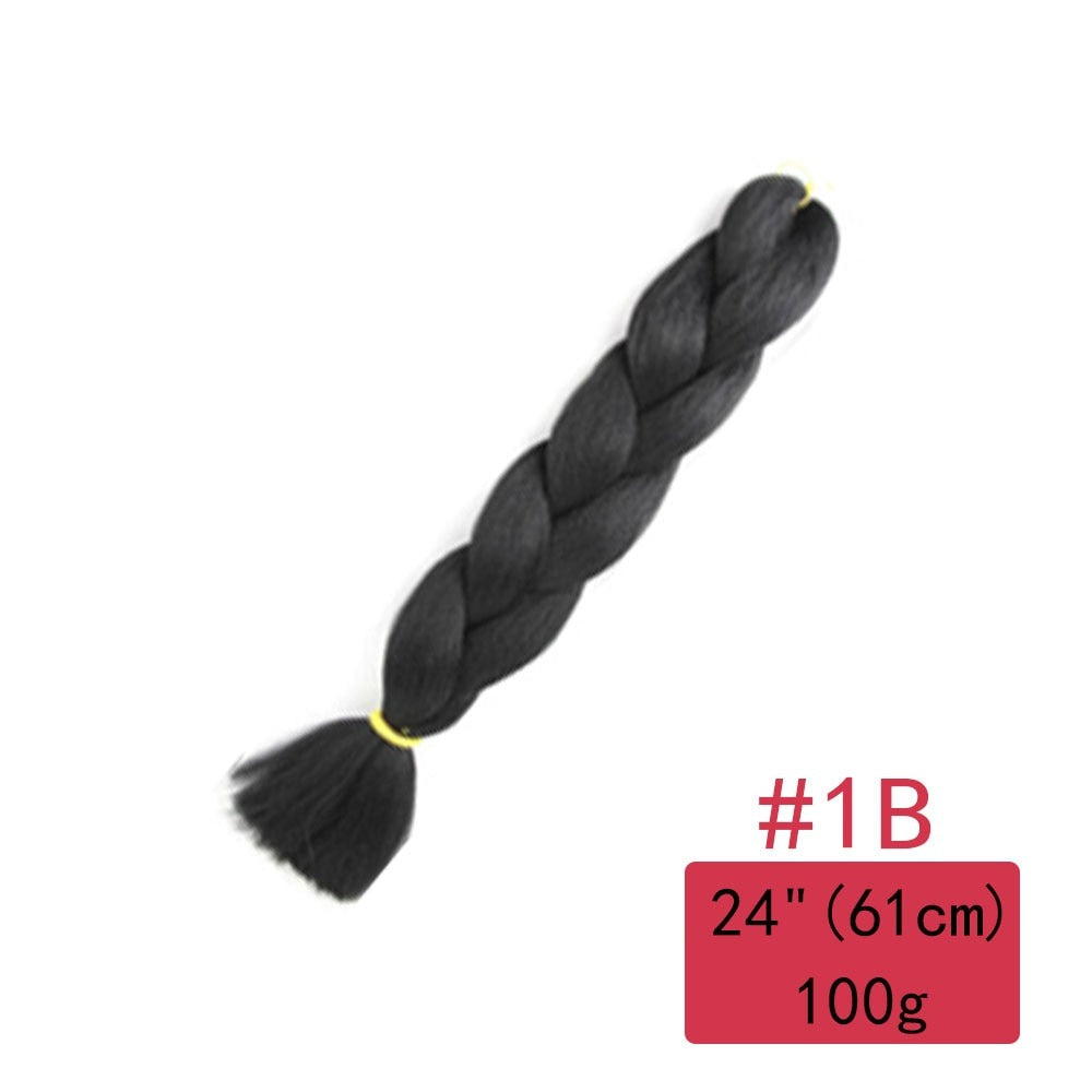 Colorful Ombre Synthetic Braiding Hair Extensions