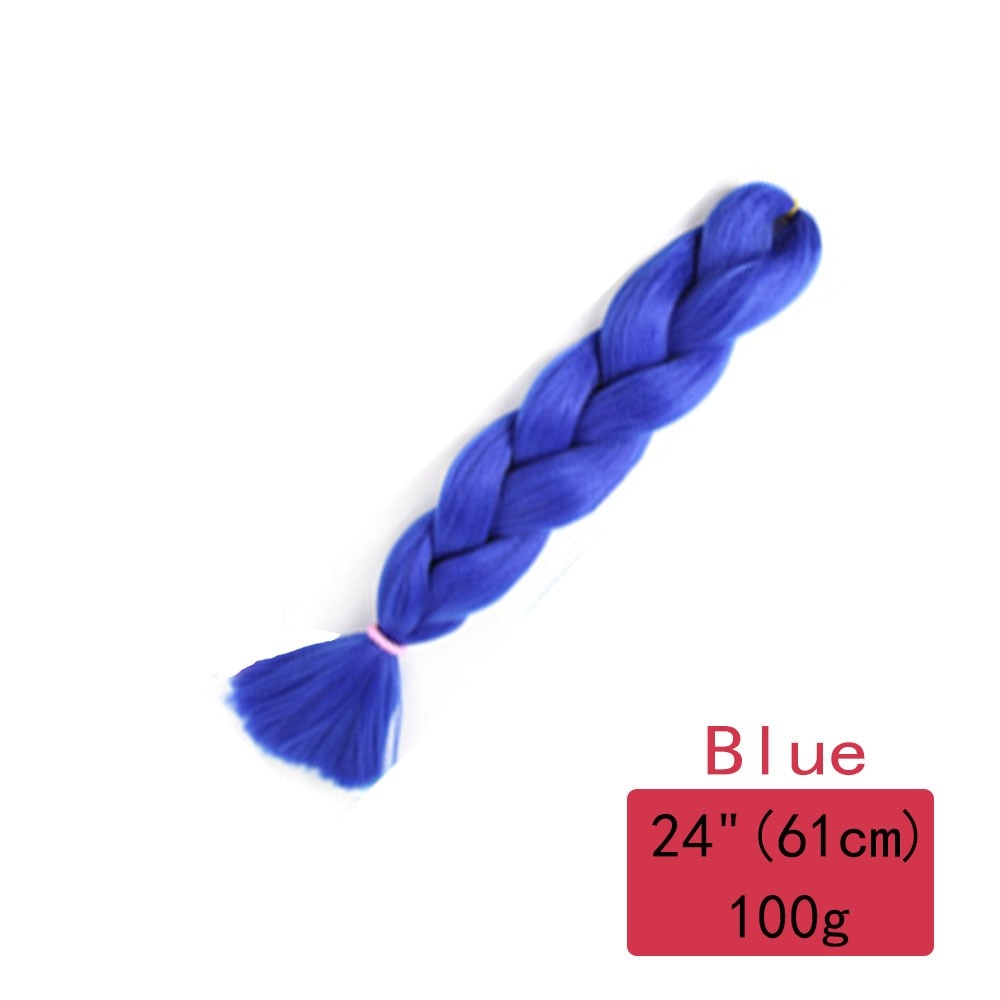 Colorful Ombre Synthetic Braiding Hair Extensions