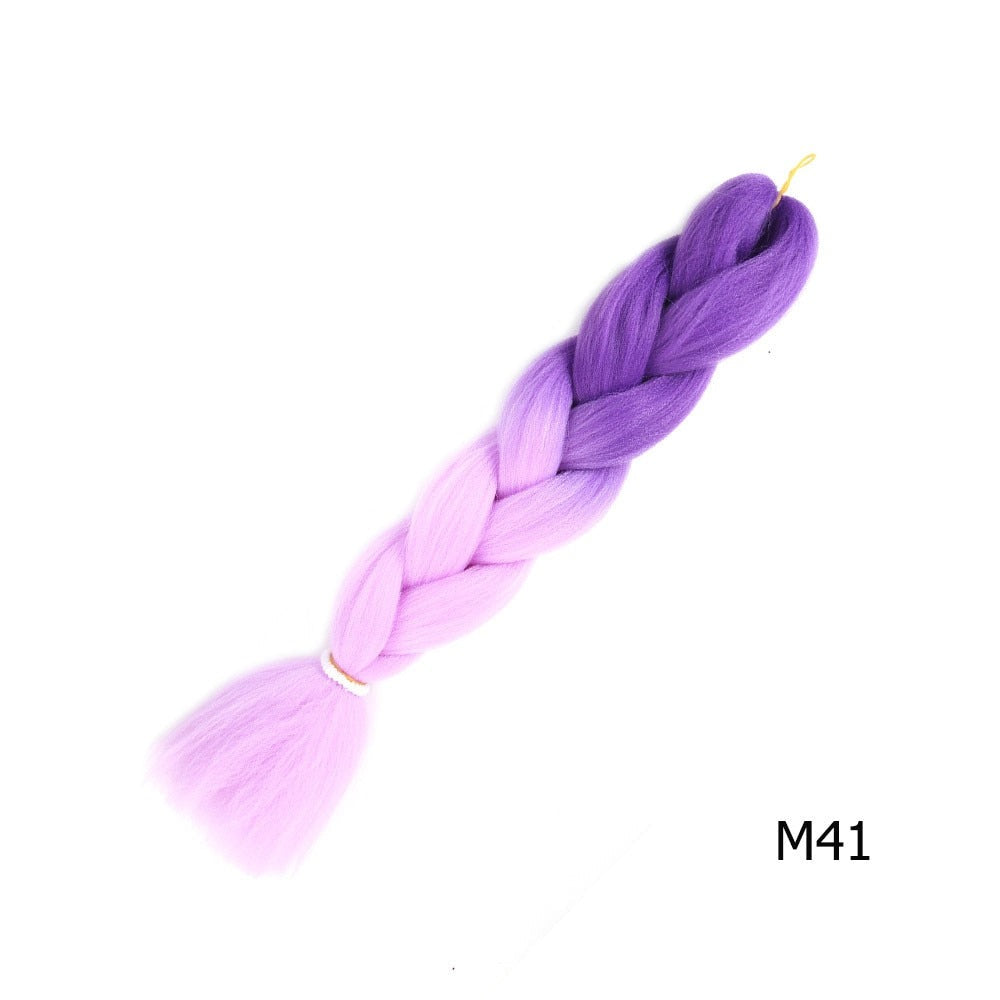 Colorful Ombre Synthetic Braiding Hair Extensions