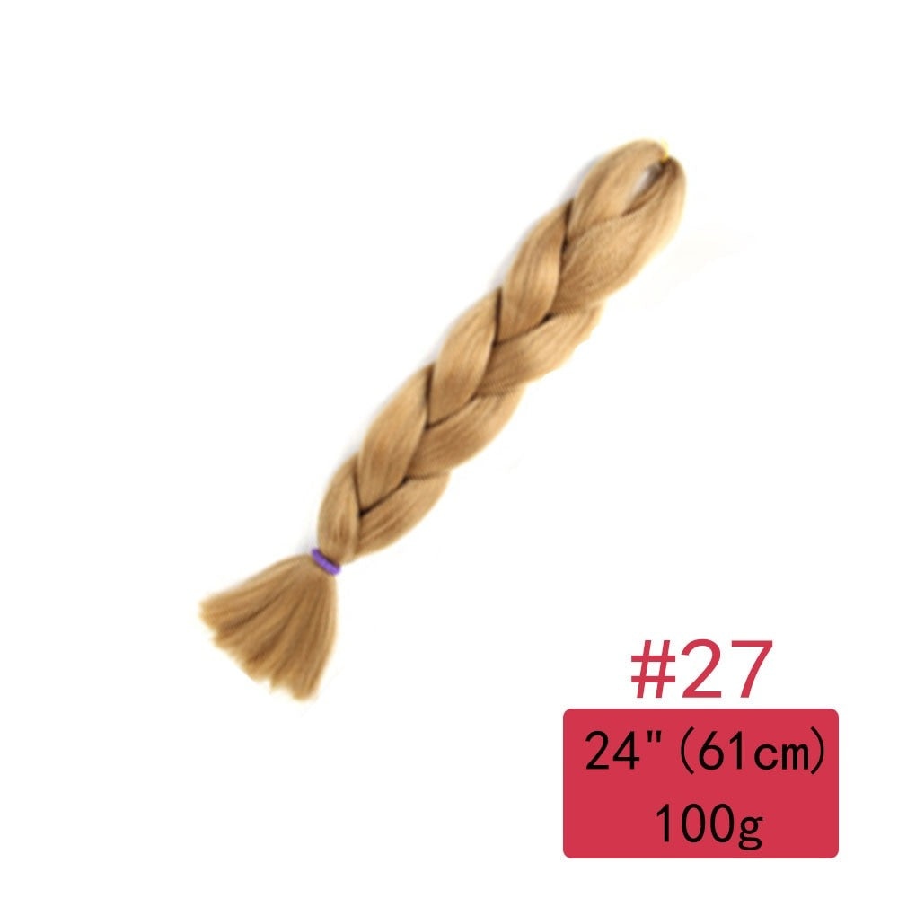 Colorful Ombre Synthetic Braiding Hair Extensions