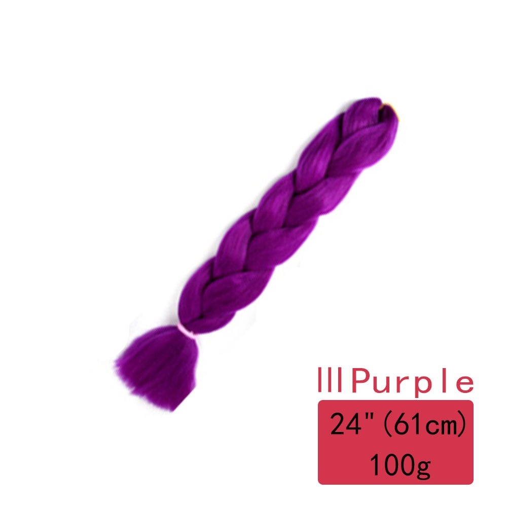 Colorful Ombre Synthetic Braiding Hair Extensions
