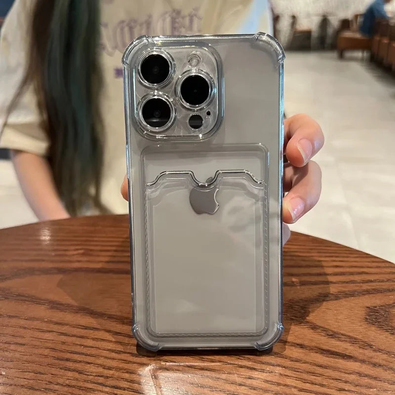 Clear Card Slot IPhone Case