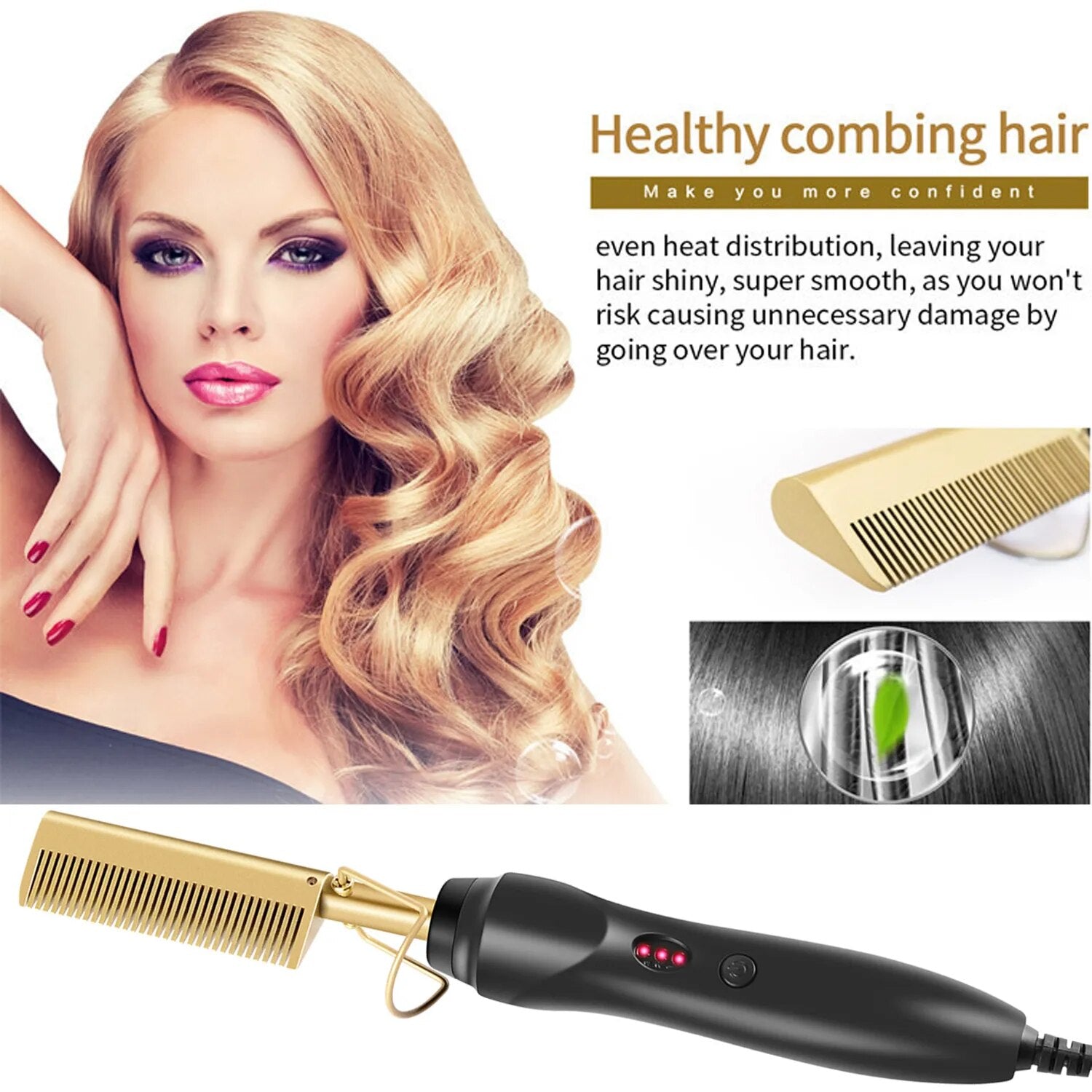Hair Straightener Flat Iron - LUX MANE HAIR by Mese