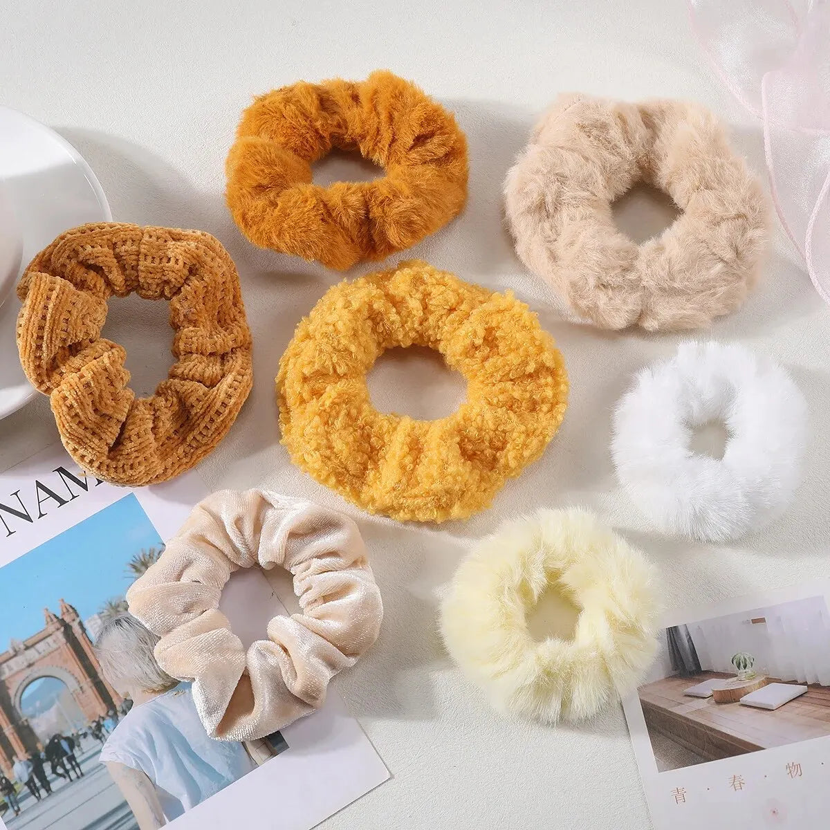 7 Pcs Hair Scrunchie