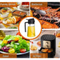 1-2PCS 2in1 Olive Oil Dispenser Bottle 500ml Plastic Oil Sprayer Cooking Oil Spray Tank BBQ Baking Picnic Kitchen Tools for Home - LUX MANE HAIR by Mese