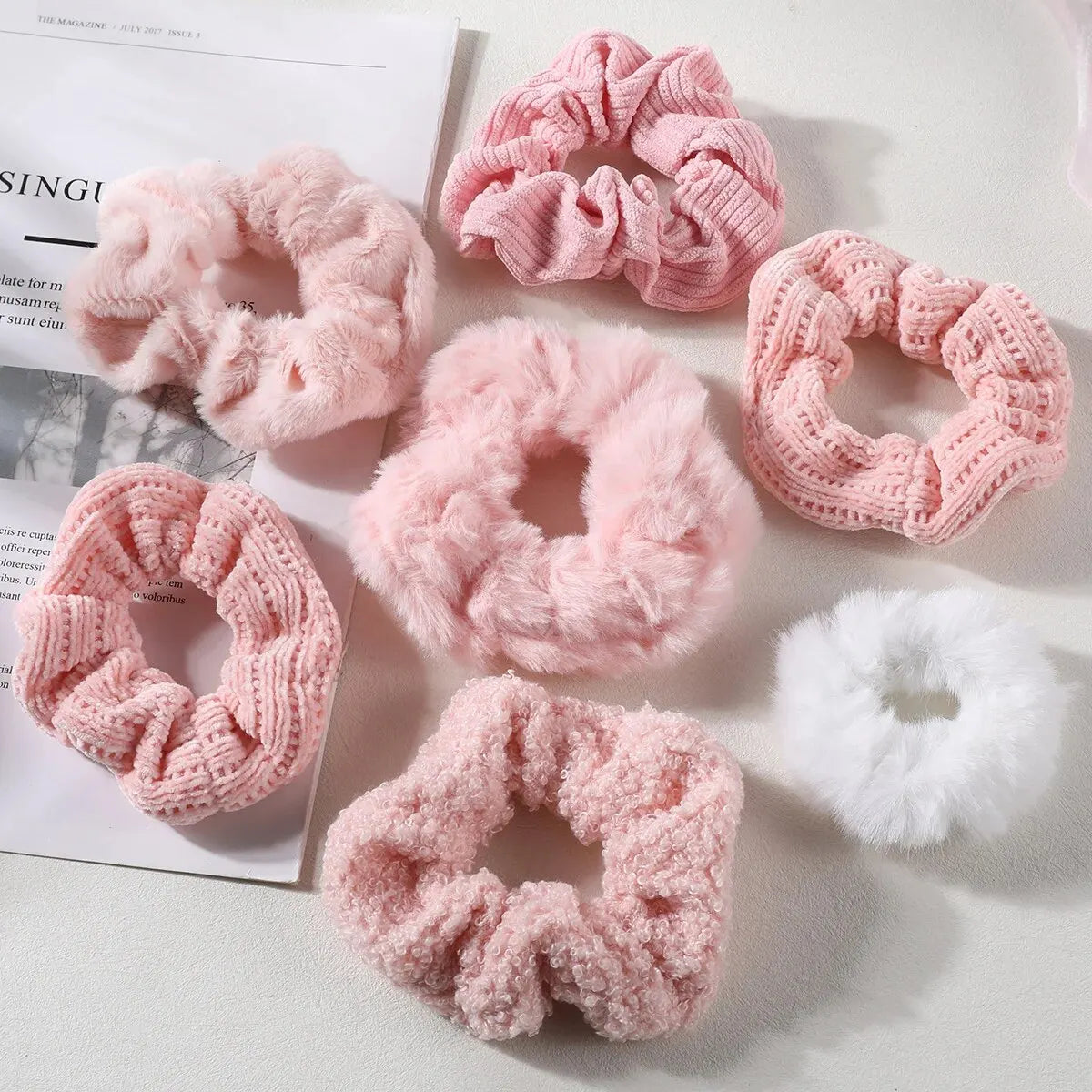 7 Pcs Hair Scrunchie