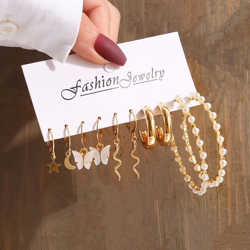 Pearl Dangling Earring Mix