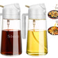 1-2PCS 2in1 Olive Oil Dispenser Bottle 500ml Plastic Oil Sprayer Cooking Oil Spray Tank BBQ Baking Picnic Kitchen Tools for Home - LUX MANE HAIR by Mese