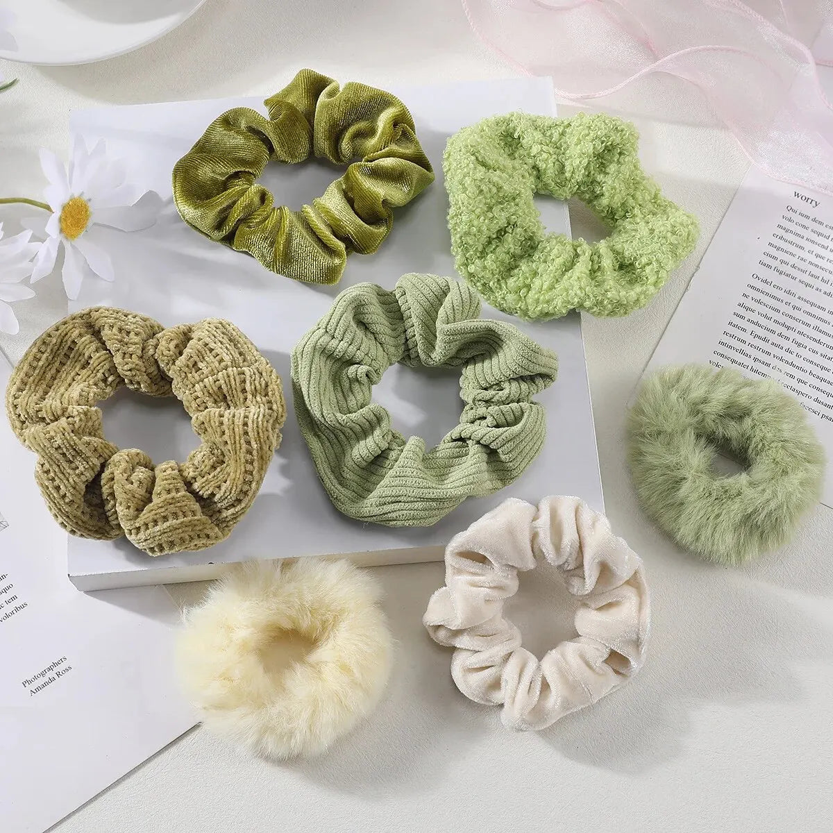7 Pcs Hair Scrunchie