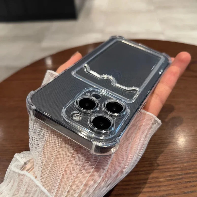 Clear Card Slot IPhone Case