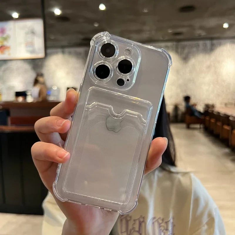 Clear Card Slot IPhone Case