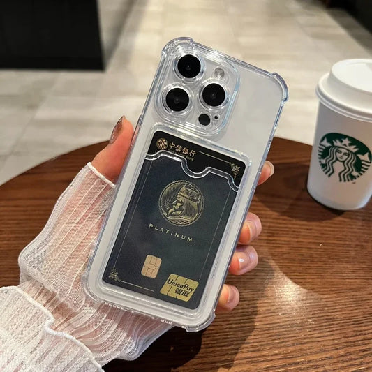 Clear Card Slot IPhone Case