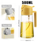 1-2PCS 2in1 Olive Oil Dispenser Bottle 500ml Plastic Oil Sprayer Cooking Oil Spray Tank BBQ Baking Picnic Kitchen Tools for Home - LUX MANE HAIR by Mese