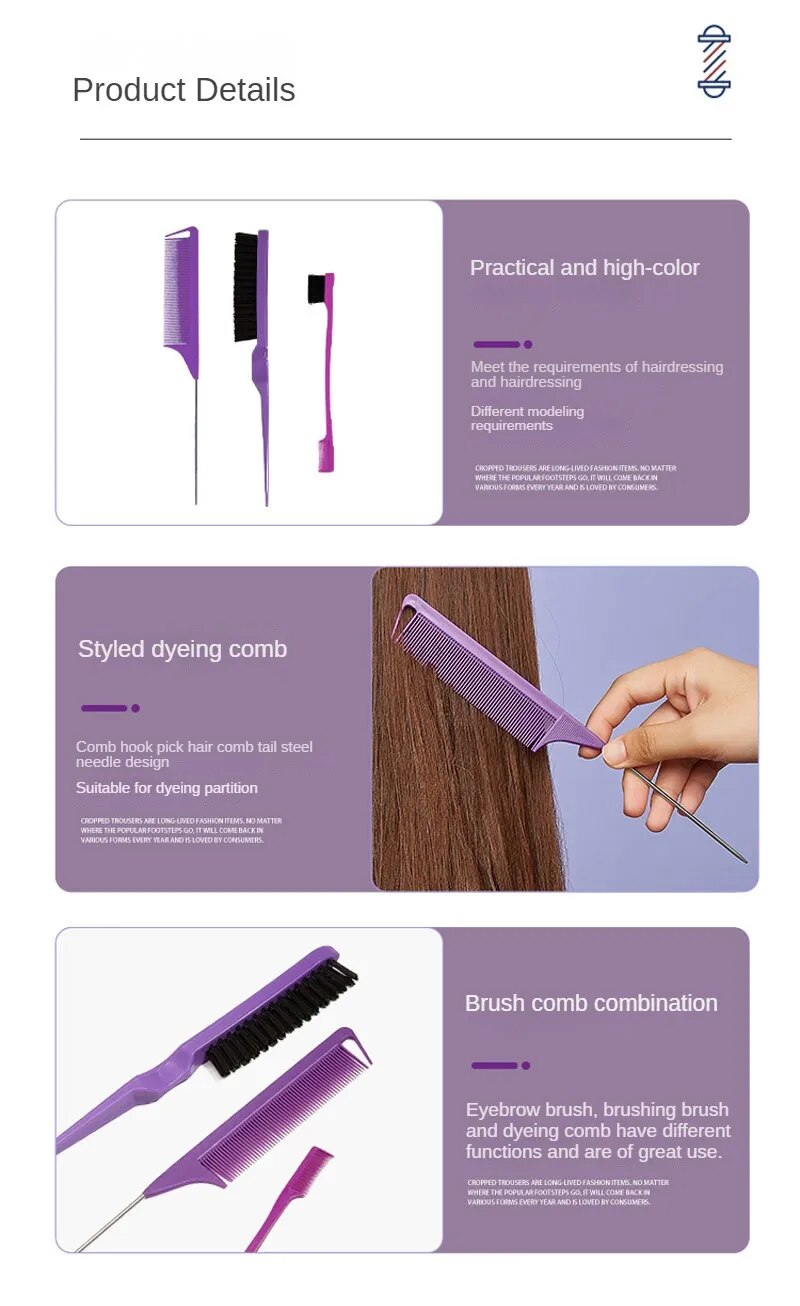 3pcs Comb Set - LUX MANE HAIR by Mese