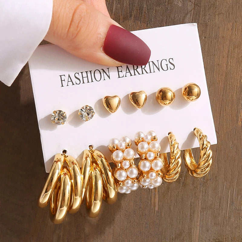 Pearl Dangling Earring Mix