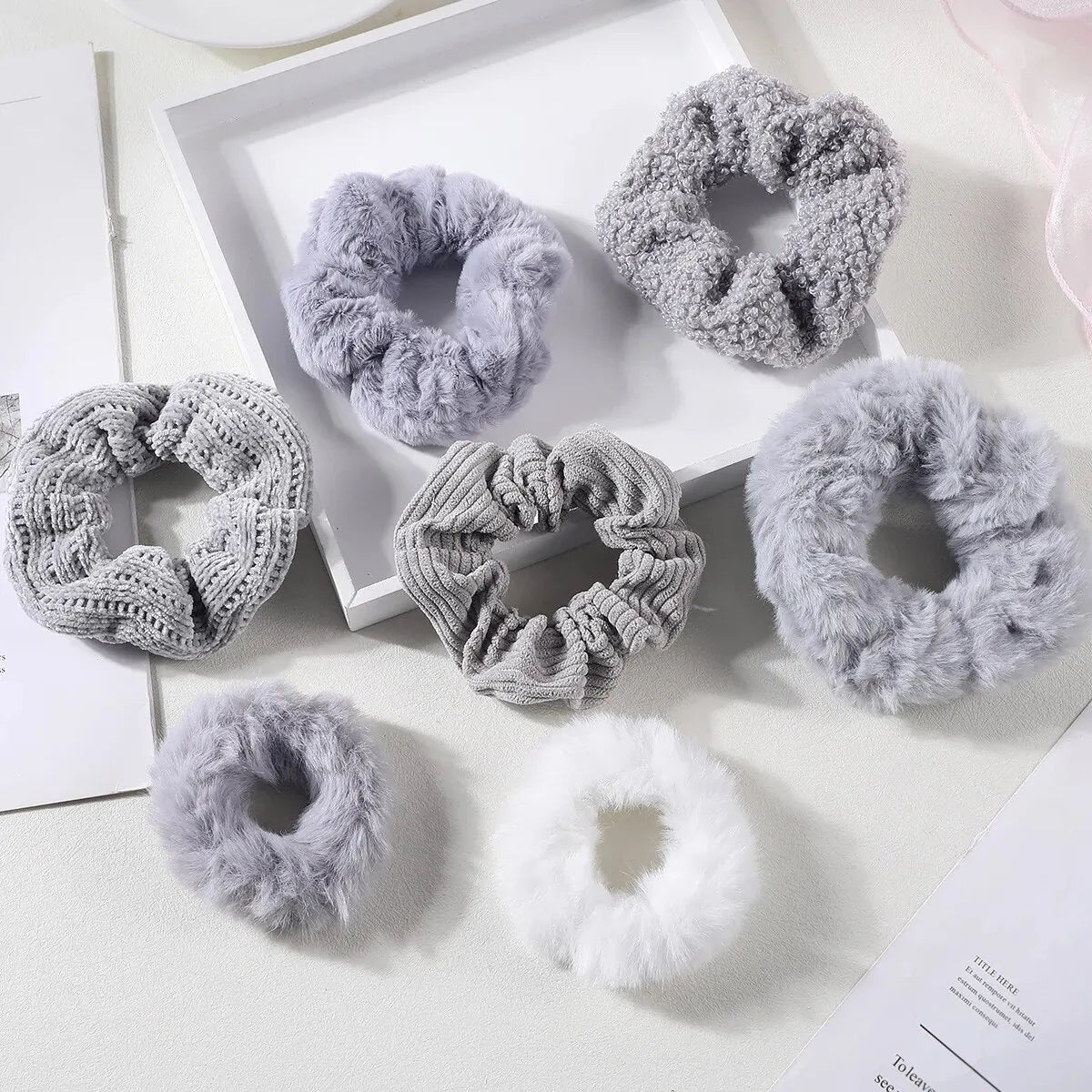 7 Pcs Hair Scrunchie