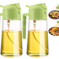 1-2PCS 2in1 Olive Oil Dispenser Bottle 500ml Plastic Oil Sprayer Cooking Oil Spray Tank BBQ Baking Picnic Kitchen Tools for Home - LUX MANE HAIR by Mese