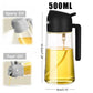 1-2PCS 2in1 Olive Oil Dispenser Bottle 500ml Plastic Oil Sprayer Cooking Oil Spray Tank BBQ Baking Picnic Kitchen Tools for Home - LUX MANE HAIR by Mese