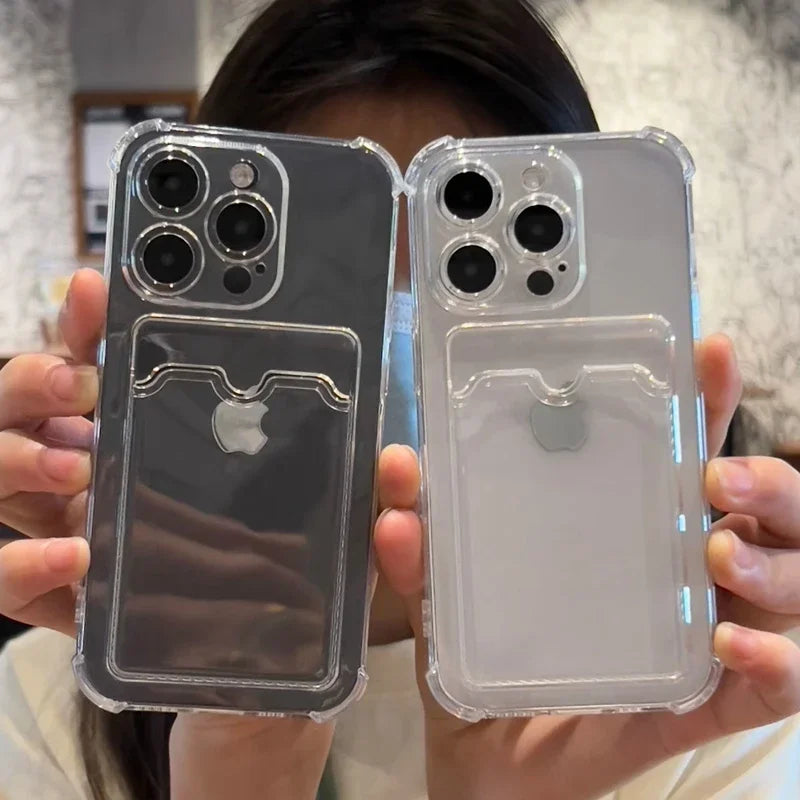Clear Card Slot IPhone Case