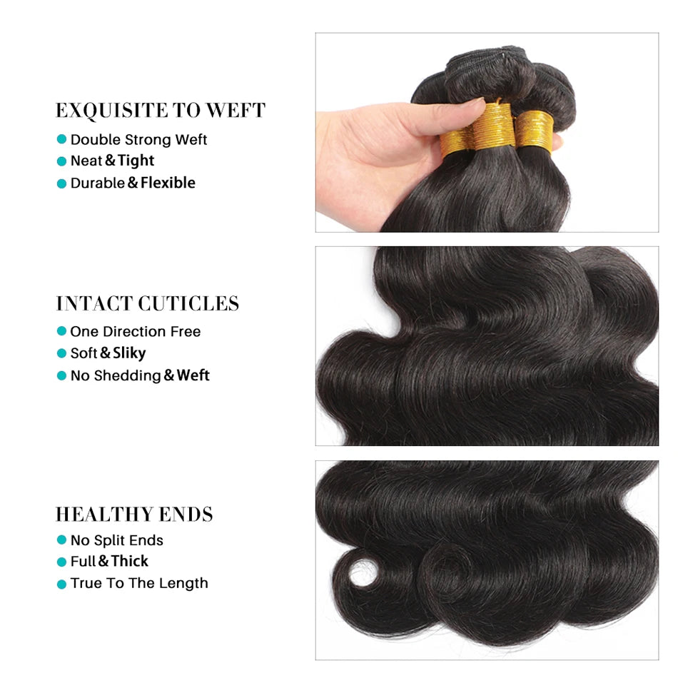 Laura Peruvian Bundles: Luxurious Body Wave Human Hair Wigs and Extensions - LUX MANE HAIR by Mese
