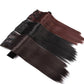 Silky Smooth Synthetic Straight Hair Clips In - Natural, Black Brown Ombre, Ginger - LUX MANE HAIR by Mese