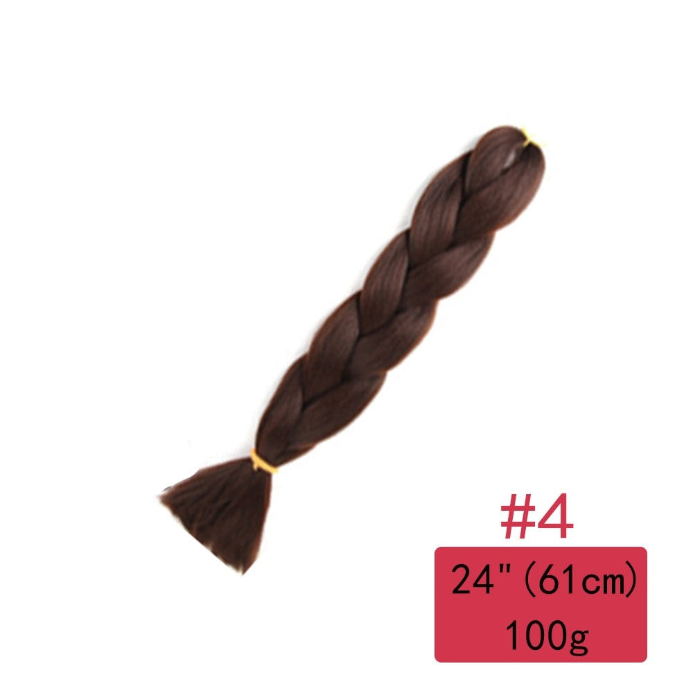Colorful Ombre Synthetic Braiding Hair Extensions