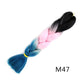 Colorful Ombre Synthetic Braiding Hair Extensions
