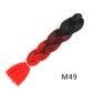 Colorful Ombre Synthetic Braiding Hair Extensions