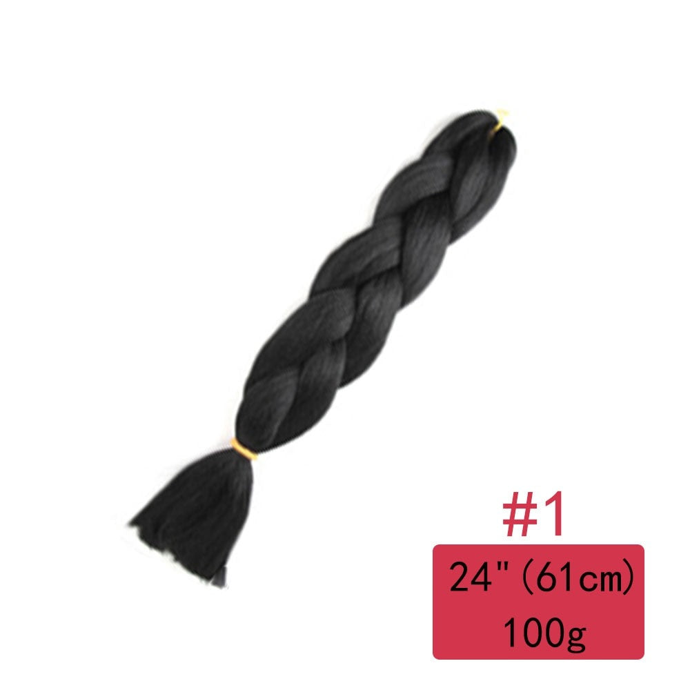 Colorful Ombre Synthetic Braiding Hair Extensions