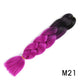 Colorful Ombre Synthetic Braiding Hair Extensions