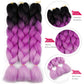 Colorful Ombre Synthetic Braiding Hair Extensions
