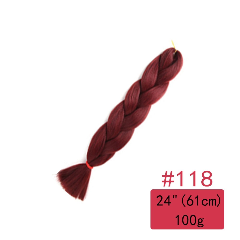 Colorful Ombre Synthetic Braiding Hair Extensions