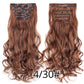 Silky Smooth Synthetic Straight Hair Clips In - Natural, Black Brown Ombre, Ginger - LUX MANE HAIR by Mese