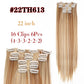 Silky Smooth Synthetic Straight Hair Clips In - Natural, Black Brown Ombre, Ginger - LUX MANE HAIR by Mese