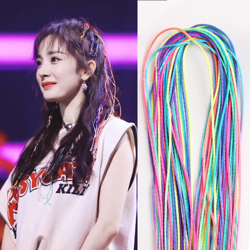 Vibrant Hair Ropes Set - Colorful Hair Accessories in Assorted Shades - LUX MANE HAIR by Mese