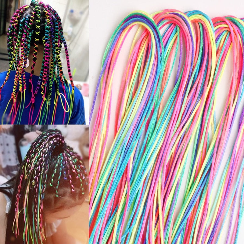 Vibrant Hair Ropes Set - Colorful Hair Accessories in Assorted Shades - LUX MANE HAIR by Mese