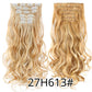 Silky Smooth Synthetic Straight Hair Clips In - Natural, Black Brown Ombre, Ginger - LUX MANE HAIR by Mese